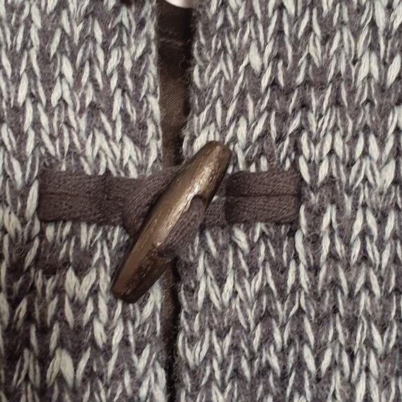 MODA International Gray & Light Blue Button Front Sweater. XS - Picture 4 of 8